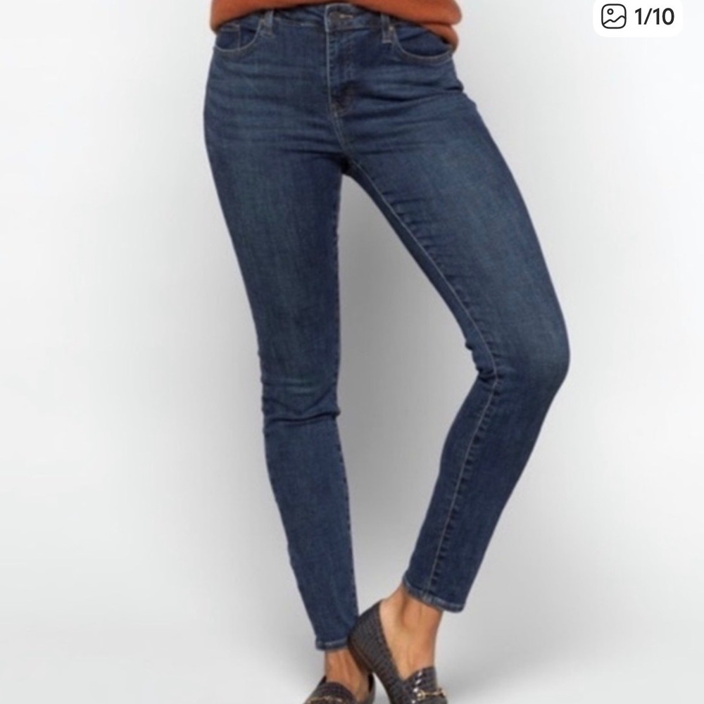 Pistola Denim Women's Size 26 Blue Wash Cropped Skinny Jeans Frayed Hem